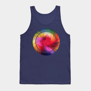 Rainbow Feathers - Abstract Digital Art Tank Top